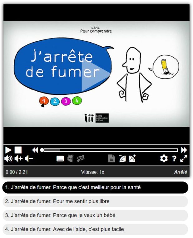 Capture arreter de fumer vidéos SPF