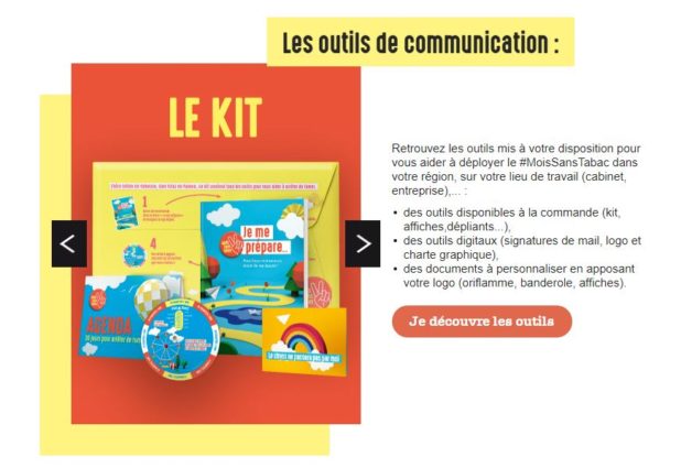 Capture outils de com mois sans tabac