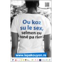 Ou koz su le sex, selmen ou koné pa rien ! (Affiche dos fille)