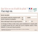 Que faire en cas d'oubli de pilule? (Carte)