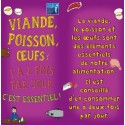 Fiche Conseil 3 - Viande, poisson, œufs : 1 à 2 fois par jour c'est essentiel ! (Dépliant)