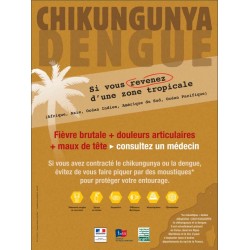 Chikungunya Dengue si vous revenez d'une zone tropicale