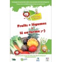  Fruits plus légumes  Lé en forme (Affiche)