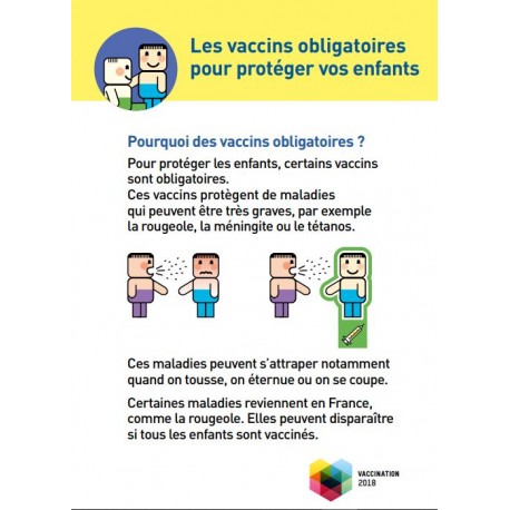 [DEPLIANT] Les vaccins obligatoires pour protéger les enfants