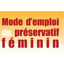 Mode d'emploi préservatif féminin [dépliant]