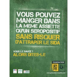 Manger dans la même assiette qu'un séropositif [Affiche]