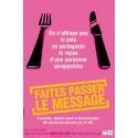 On n'attrape pas le sida en partageant le repas... [Affiche]