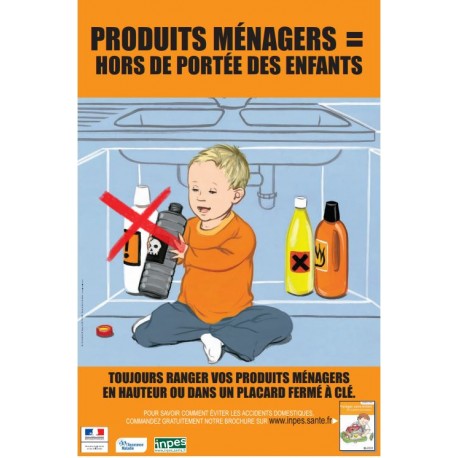 Produits ménagers :hors de portée des enfants