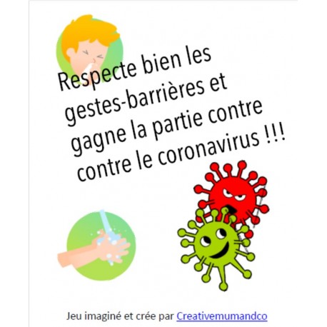 Jeu pour apprendre les gestes barrières et lutter contre le coronavirus