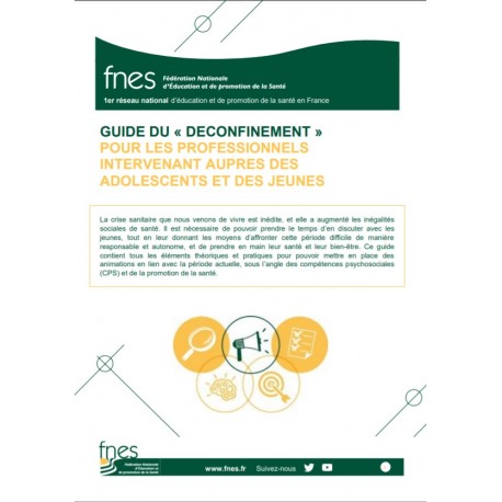 Guide du « déconfinement » pour les professionnels intervenant auprès des adolescents et des jeunes