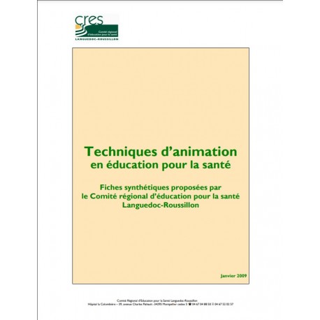 Techniques d'animation en éducation pour la santé.