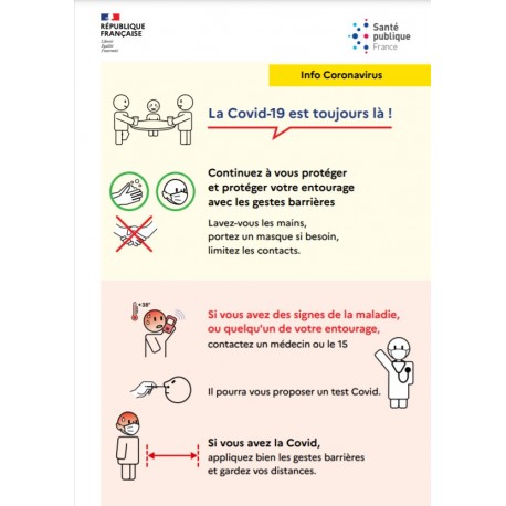 Le Covid-19 est toujours là !