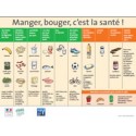 [AFFICHE] Manger, bouger, c'est la santé (Affiche à destination des personnes aveugles et malvoyantes)