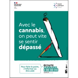 [AFFICHE] Écoute cannabis - Avec le cannabis, on peut vite se sentir dépassé