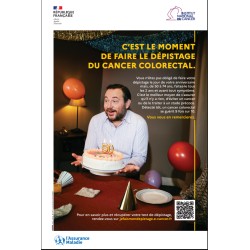 [affiche] C'est le moment de faire le dépistage du cancer colorectal (homme)