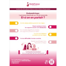 [AFFICHE] Endométriose - 1 femme sur 10 est diagnostiquée